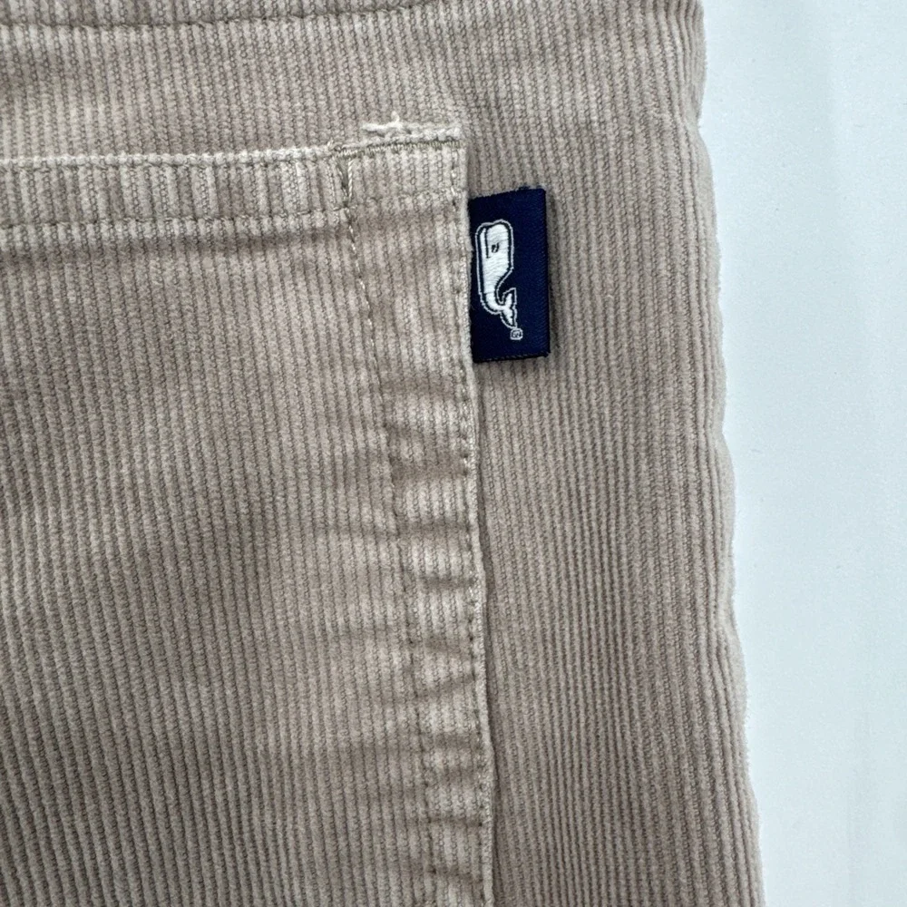 Vineyard Vines‎ Girls Size 12 Corduroy Pants Beige Adjustable Waistband Preppy